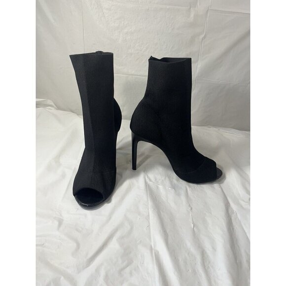 Charles by Charles David Women’s Black Knit Peep Toe Bootie Size 9.5 - Picture 13 of 15